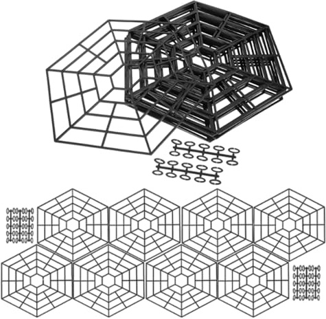 Red para estanque – Red de protección para peces flotante | Robusta protección hexagonal contra gatos, mapaches, garzas, aves marinas