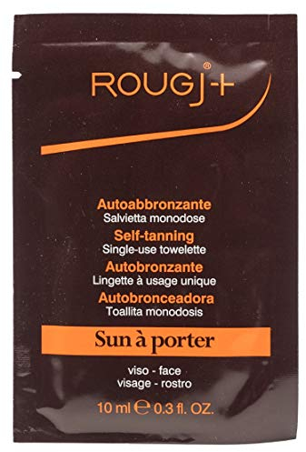 Rougj - Lingette autobronzante monodose - application ultra facile et rapide - bronzage uniforme