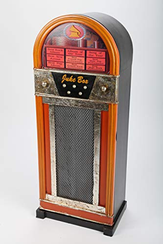 point home Armadio di design Jukebox, retrò, arancione/nero, 88 cm