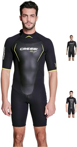 Cressi ALTUM Man 3MM Shorty Wetsuit Black/Yellow L/4