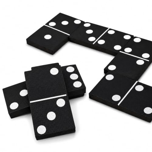 Thrink Dominoes & Tile Games - 28 Lightweight Dominoes | Ideal For Two Or More Players | Perfect Garden Fun For All Ages
