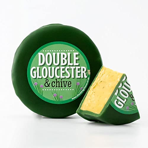 New! Double Gloucester & Chive Waxed Cheese Truckle (200g). Cheddar Cheese. Mature Cheese. Cheese Wheel. Cheese Gifts. Edible Gifts. Cheese. Cheddar.