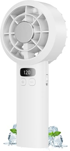 Mini Ventilador Portátil de Mano,3000mAh MIni Ventilador de Mesa Recargable