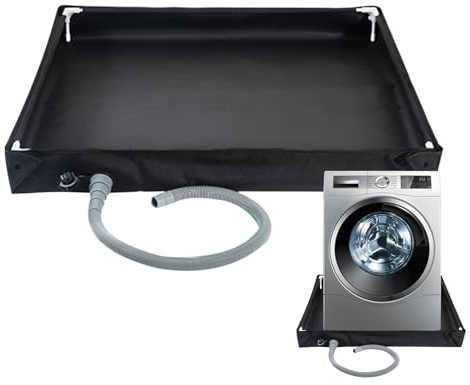 Shower Pan – Portable Oxford Cloth Basin, Foldable Garden Tool Cleaning Tray with Drainage Hose, PVC Fiber Tube Tub for Outdoor Use | Camping Wash Basin for RV Tent Travel Hiking