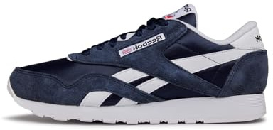 Reebok Men Classic Nylon Sneaker, Vector Navy/FTWR White/FTWR White, 8