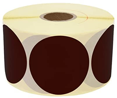 Prolac Markierungspunkte – 1000 Stück Bunte Klebepunkte auf Rolle (Schwarz, 50x50 mm)