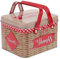 Keksdose Weihnachten Rot Retro Blechdose Mit Griff Für Kekse Bonbons Gebäck Aufbewahrung Dekorative Geschenkbox 15,5 X 12,8 X 10,6 Cm