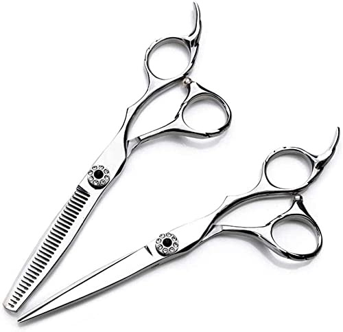 Forbici professionali per capelli da 6,0 pollici Taglio Forbici da barbiere Forbici per sfoltire Forbici da parrucchiere Set di forbici per modellare