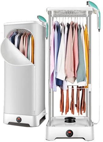 Pressa per Asciugatrice,Stiro Vapore Verticale Automatico Wireless,Macchina Asciugatrice/Stiratura Automatica Rughe,Per Vestiti E Tessuti