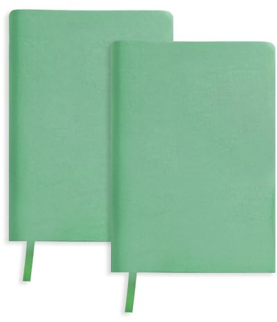 GLOBLELAND 2 pièces Extensible Housses de Livre en Tissu Élastique Vert 6X9 Protège Livres Extensibles pour la Plupart des Livres Reliés Jusqu'À 8.5X9.5 Lavable Réutilisable Couverture Protection