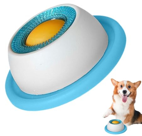 Juguete de aperitivo para perros, cuenco para lamer para perros y gatos, suministros de enriquecimiento lento para mascotas para entrenamiento de alimentos para gatos, alimentación saludable, estimula