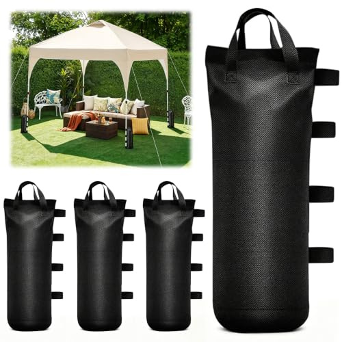 SKJJM Bolsa de Arena Gazebo, Sacos de Arena de Oxford 800D, Pesos para Carpas, para Exteriores, Gazebo Plegable, Tienda de Campaña, Gazebos de Exterior, 50 x 20cm