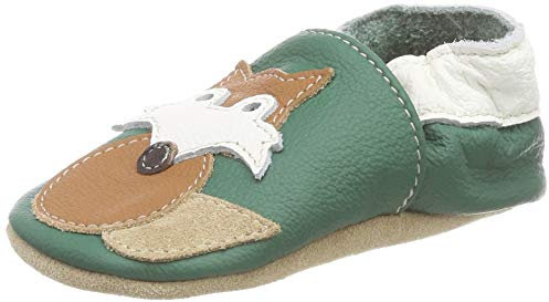 Beck Unisex Kinder vos Hausschuhe, Grün, 26/27 EU