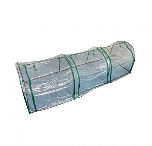 Oypla Large Tunnel Growhouse Garden Plant Greenhouse with PVC Cover - 300x100x80cm