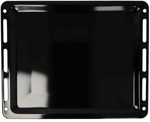 vhbw Backblech Ersatz für Bosch 1101433, 11029050, HEZ631070 für Backofen - 45,5 x 36,1 x 2 cm, Antihaftbeschichtet, Emailliert Schwarz