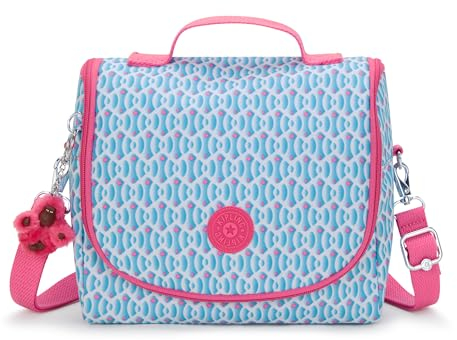 Kipling New Kichirou Lonchera Grande, Bolsas, Estuches, Dreamy Geo C (Azul)