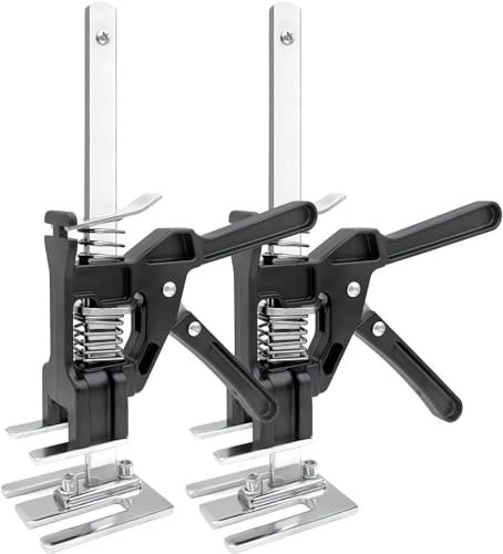 Labor Saving Arm Jack 2 Pack, 15inch Lifting Tool Jack, Wall Tile Locator, Multi-Function Height Adjustment Lifting Device, Door Panel lifting Cabinet jack,Raised by 5-250mm, Load 560 LB
