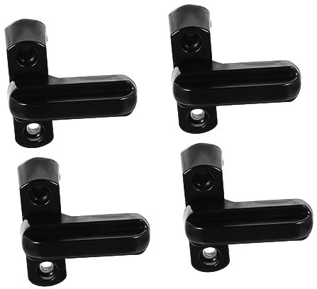 Hoement 4pièces Verrouillage De Sécurité Pour Fenêtres De Zinc Verrou t Pour Protection Renforcée Vol Noir
