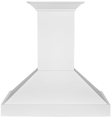 ZLINE 30 in. Wooden Wall Mount Range Hood in Smooth Bright White Finish (KBWW-30)