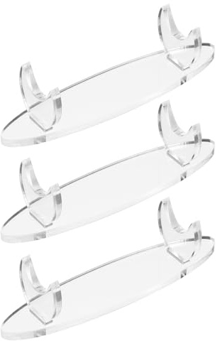 PATIKIL Acrylstifthalter Displayständer, 3 Stück Schreibtischstifthalter Pinselhalter Make-up-Pinsel Displayständer für Büro Zuhause Laden, Transparent