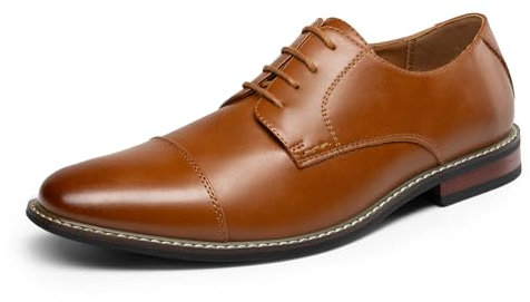 Bruno Marc Herren Derby Anzugschuhe Klassischer Business Schnürhalbschuhe,Size 47,Braun,BMUMOX2528