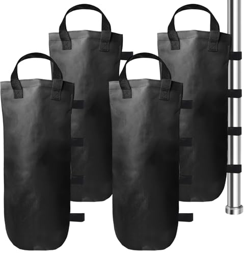 Juego de 4 pesas para cenador, bolsas de arena gruesas 800D Oxford, para pesar, pabellón, bolsas de arena con clavo fijo, bolsas de arena impermeables para tiendas de campaña, pesos de piernas, carpa,