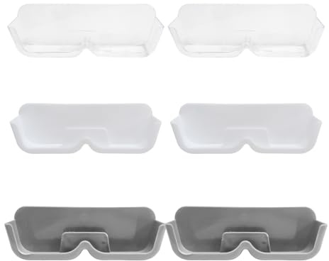Soporte Para Gafas De Pared De 6 Piezas, Soporte Para Gafas Autoadhesivo, Estante Para Almacenamiento De Gafas Montado En La Pared Sin Agujeros, Adecuado Para Gafas De Miopía Y Gafas De Sol