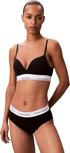 Calvin Klein Donna Reggiseno Push-up Plunge Imbottito, Nero (Black), 2A