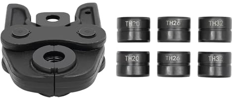 Pince à sertir professionnelle - Profil TH 20-26-32 - Pour tube composite avec raccords du contour TH - Inserts de mâchoires TH20, TH26, TH32, pour tube en cuivre, tube en acier inoxydable, tube en
