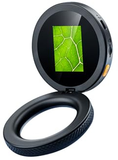 Yanmis Digital Microscope Handheld, 2.0 Inch Screen Portable Magnifying Glass 500X, Built in 8 LED Lights, USB Compatible with PC for Adults Kids Elderly