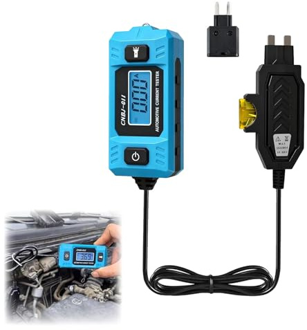 Automotive Circuit Fault Probe Tester, 20A 48V High Precision Current Tester, 2 in 1 Wire Tracer Short Finder, Car Relay Tester with LED Display and Front Light