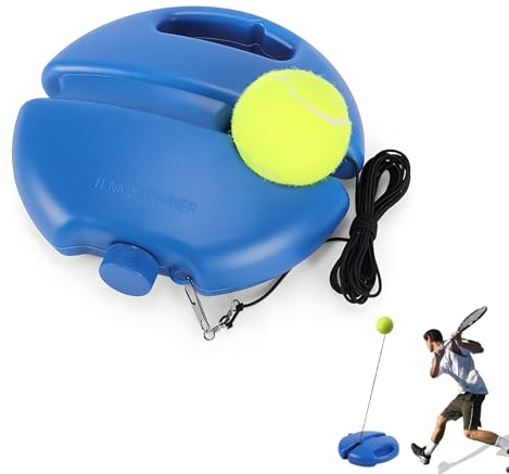 YSINOBEAR Tennis Trainer Set with Rebound Ball,2026 Tennis Game For Outdoors,Portable Practice Equipment for Children and Beginners,Solo Tennis Training Equipment In The Park Garden Outdoor (A)