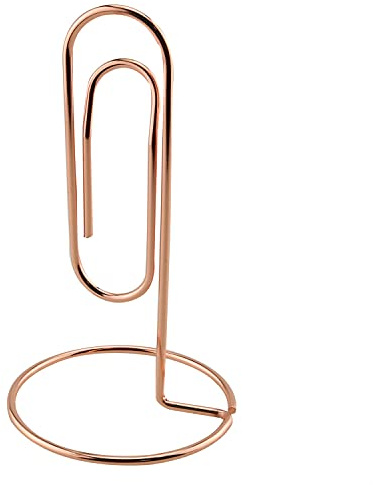 HJGarden 1PC Office Study Note Holder Desk Paper Clip Memo Holder Paper Clip Memo Organizer (Rose Gold)
