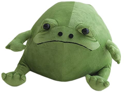 Fauitay Hässliche Süße Frosch-Plüschpuppe Cartoon Stofftier Spielzeug Heimdekoration Geschenk Kinder Kinder Mädchen Jungen (32cm)