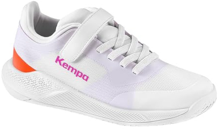 Kempa Jungen Unisex Kinder Kourtfly Kids Sport-Schuhe, weiß/lila, 29 EU
