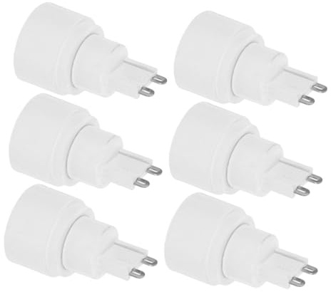 jojofuny 6St Lamphållarekonverterare G9 Till E14-Adapter G9 Till E14 Glödlampsadapter Lamphållareadapter Lampsockelhållare Ljussockelkonverterare Glödlampshållare