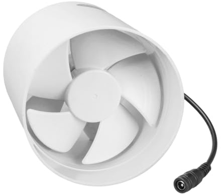 Ventilador de conducto en línea mejorado de 110 mm y 5 W para ventilación y extracción de humos
