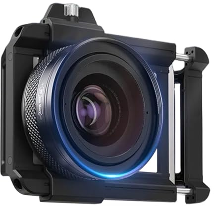 Moliuoly Zoom makroobjektiv ZM100 mm med stor bländare F1.05, 10–20X förstoring, 15–45 mm fokusavstånd, för 99 % smartphones, med ögonmussla och adapterring, bärbar