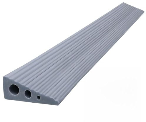 CUTIS Rampa per soglia della porta, 90 x 10 x 4 cm, rampa per robot aspirapolvere, adatta per robot aspirapolvere, passeggini, deambulatori e scooter elettrici, rampa da soglia (grigio)