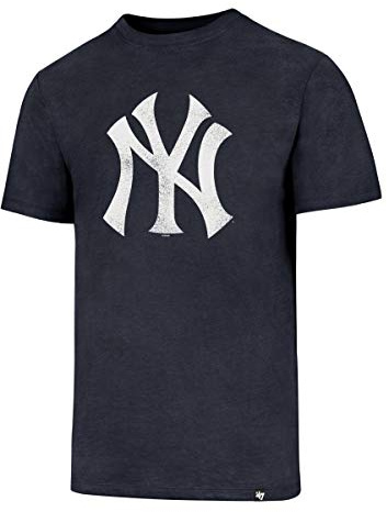 47 Brand MLB New York Yankees Knockaround Club T-Shirt, Navy, Medium Uomo