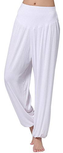 JLTPH Pantaloni Larghi Donna Harem Baggy Hip Hop Lunghi Pantaloni Morbida Modal Elastico Yoga Pantaloni Danza Pantaloni Workout Sportivi Jogging Pantaloni