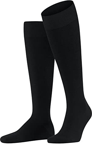 FALKE Herren Kniestrümpfe Energizing Wool M Kh Wolle Baumwolle mit Kompression 1 Paar, Schwarz Black 3000, 41-42