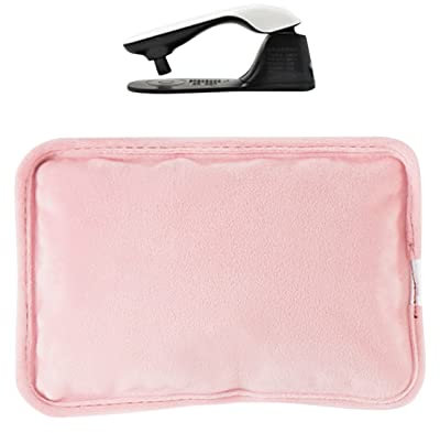 Younoo1 USB Electric Hot Water Bottle - Hot Water Bottle Rechargeable in 10-15 Minutes for 8-9 Hours Use, Hand Warmer for Soothing Backache, Menstrual Pain (A)