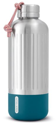 Black+Blum Explorer Insulated Bottle - Stainless Steel Leak Proof Water Bottle with Carry Loop - BPA Free Drinks Bottle for Hot or Cold Drinks, Hiking and Gym - Ocean, Large 850ml
