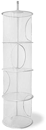 4 Niveaux Rangement Peluche, Rangement Suspendu Range Peluche Étagère Suspendue pour le Rangement des Peluches, Vêtements