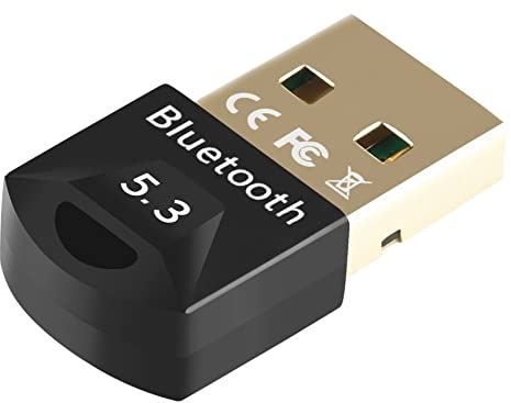 zoerbufan Adattatore Bluetooth USB 5.3 USB A, EDR Bluetooth Stick per Desktop Laptop Stampante Cuffie Mouse, Bluetooth Trasmettitore e Ricevitore Compatibile con Windows 7/8.1/10/11