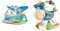 Bright Starts, Disney Baby & Playgro 101145 Plüschrassel Pferd, Lernspielzeug, Ab 3 Monaten, BPA-frei, Playgro Toy Box Pferd Klipp Klapp, Blau/Bunt, 40016, 15 x 6 x 20 cm