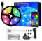 Ruban LED 5M, Bande LED chambre Multicolore RGB, Intelligente, Dimmable, Commande à Distance et via App, avec Effets Sonores pour Maison, Salon, Cuisine et Armoires...