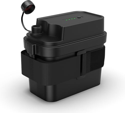 AFTERTECH PACCO BATTERIA PILA IMPERMEABILE WATERPROOF 12V 6000mAh 6Ah RICARICABILE AL LITIO IP67 102x56x82mm G1D2