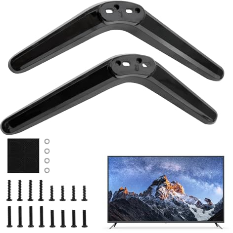 Patas Universales para Soporte de TV, Repuesto para Base de TV Inteligente, Compatibles Con Televisores LCD, LED y OLED, Separación de 17-20 MM